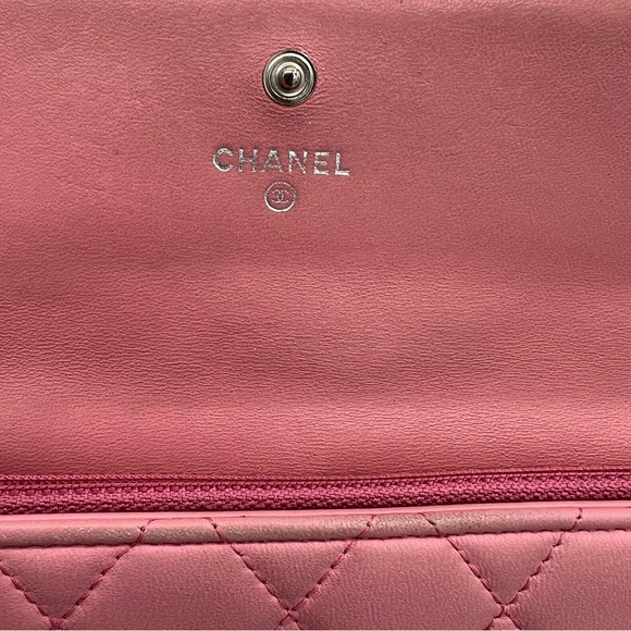 Authentic Chanel pink lamb skin long wallet ❤️ - Picture 5 of 12